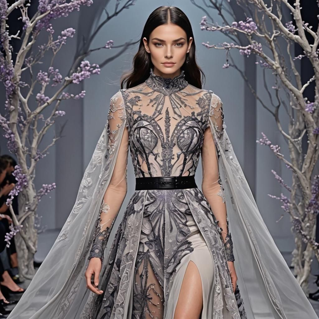 Futuristic Avant-Garde Fashion in Surrealist Pop Style