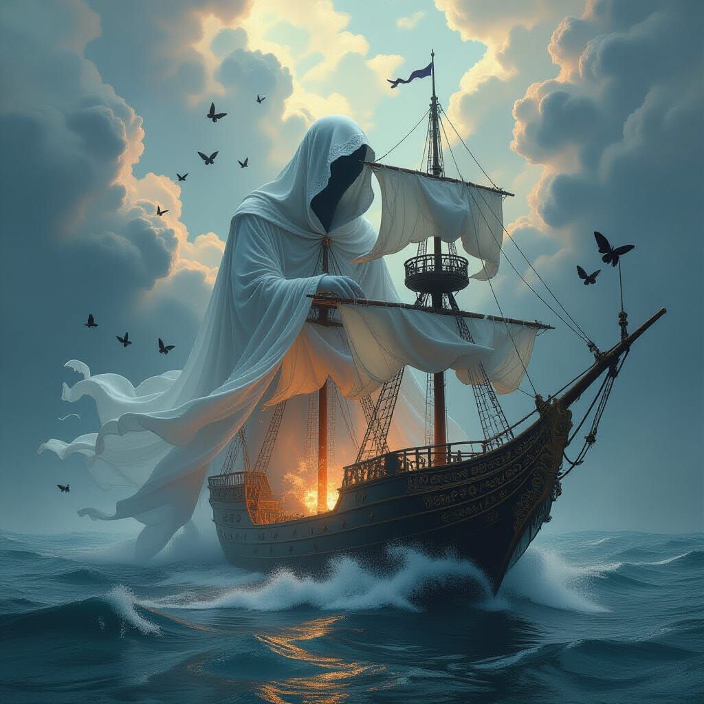 Colossal Fractal Entity in Thundercloud Cloak