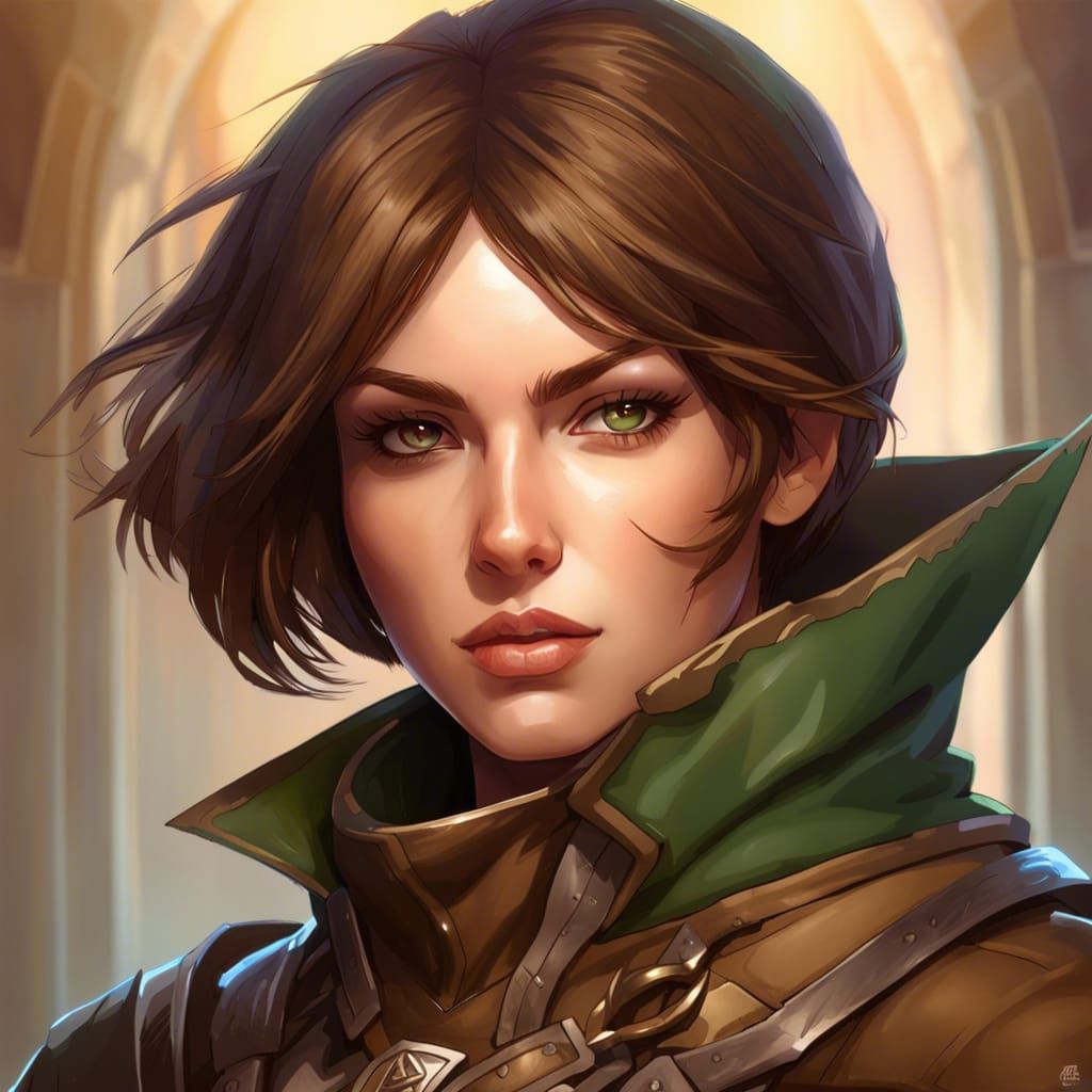 Human Ranger Portrait in Detailed Digital Art Style