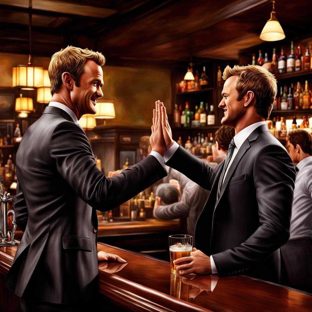 Barney Stinson High Five at The Bar