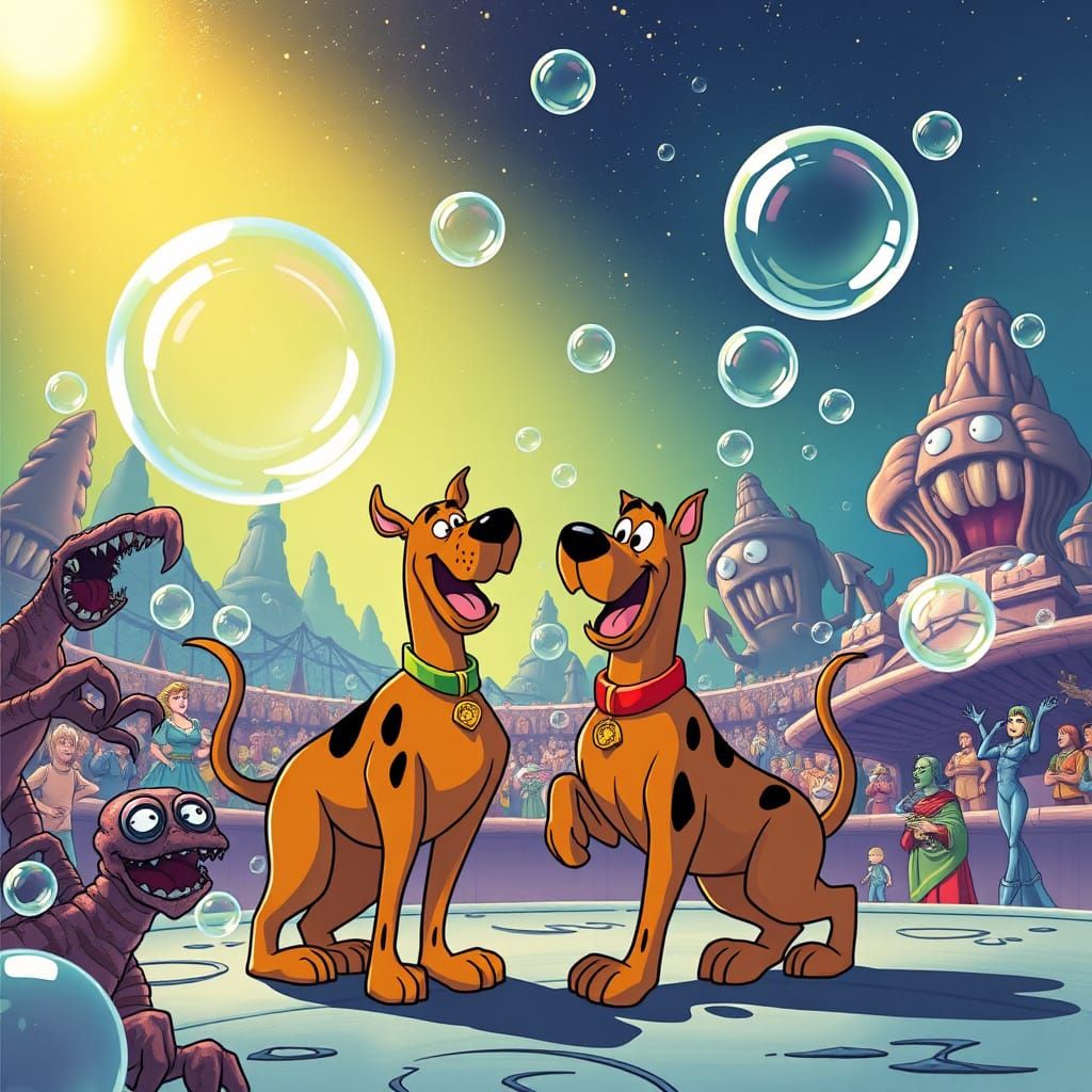 Scooby Doo and Shaggy: Bubble Blowing Champions
