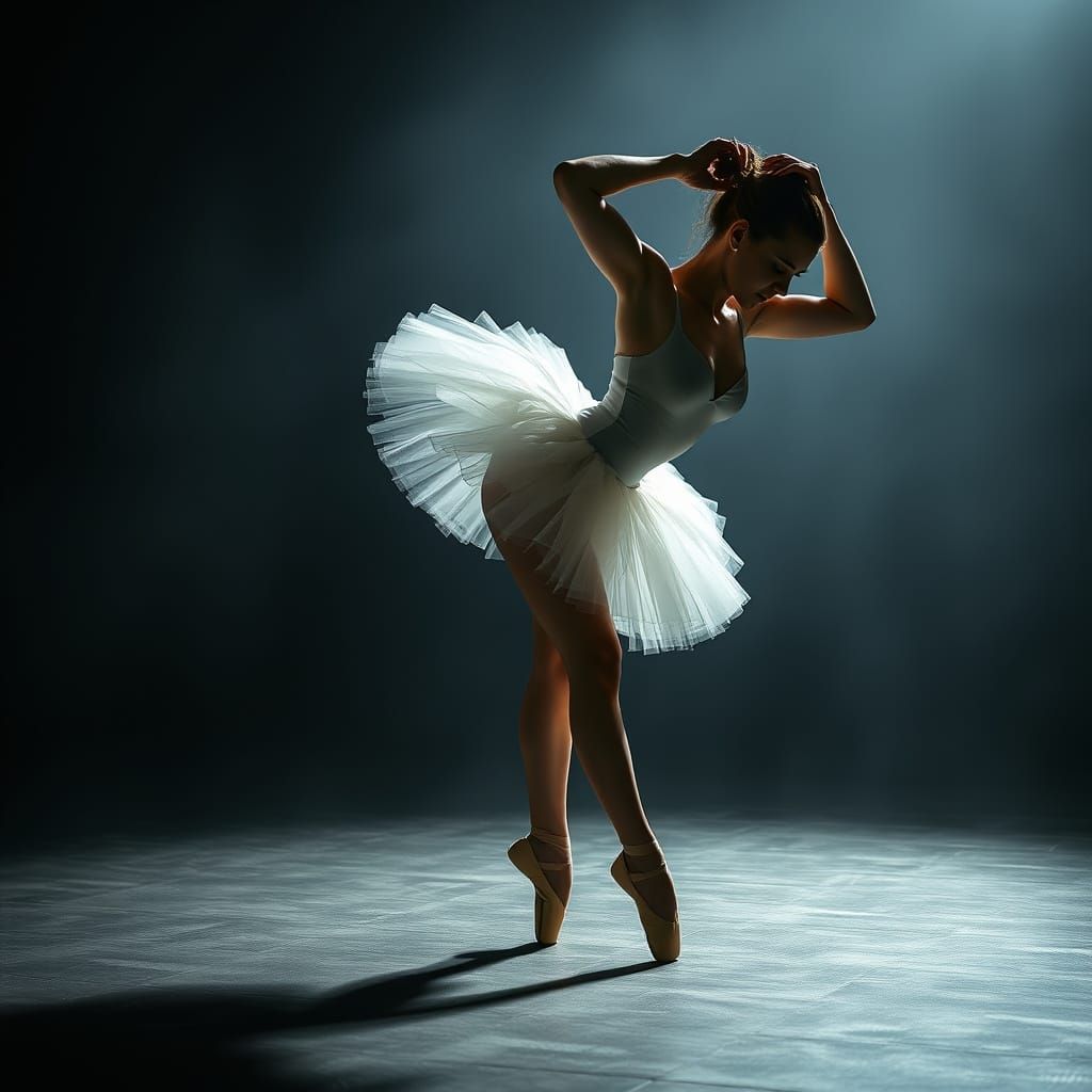 Ballerina Strength in Hyperrealistic Detail