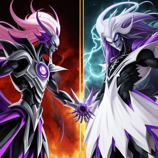 Cosmic Evil God vs Creator in Final Battle