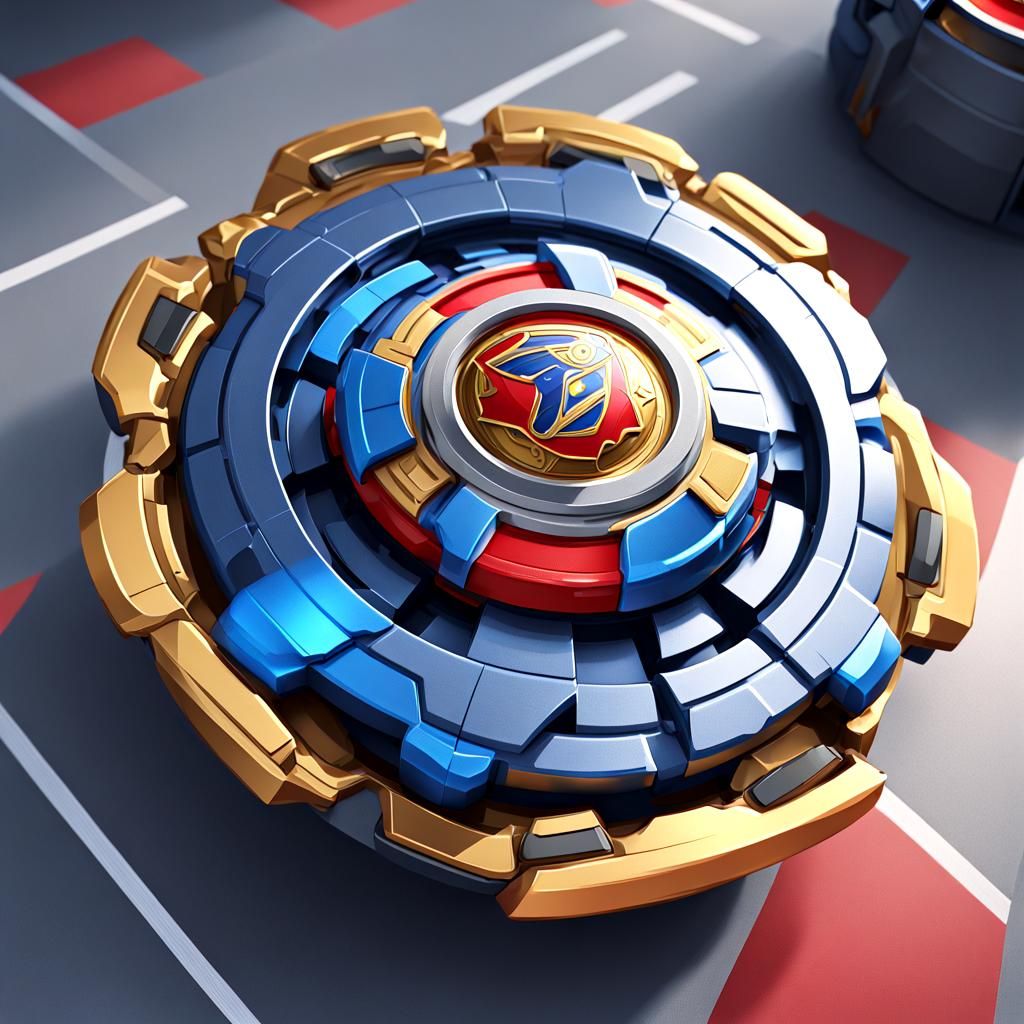 Germany Beyblade: Detailed 3D Anime Art