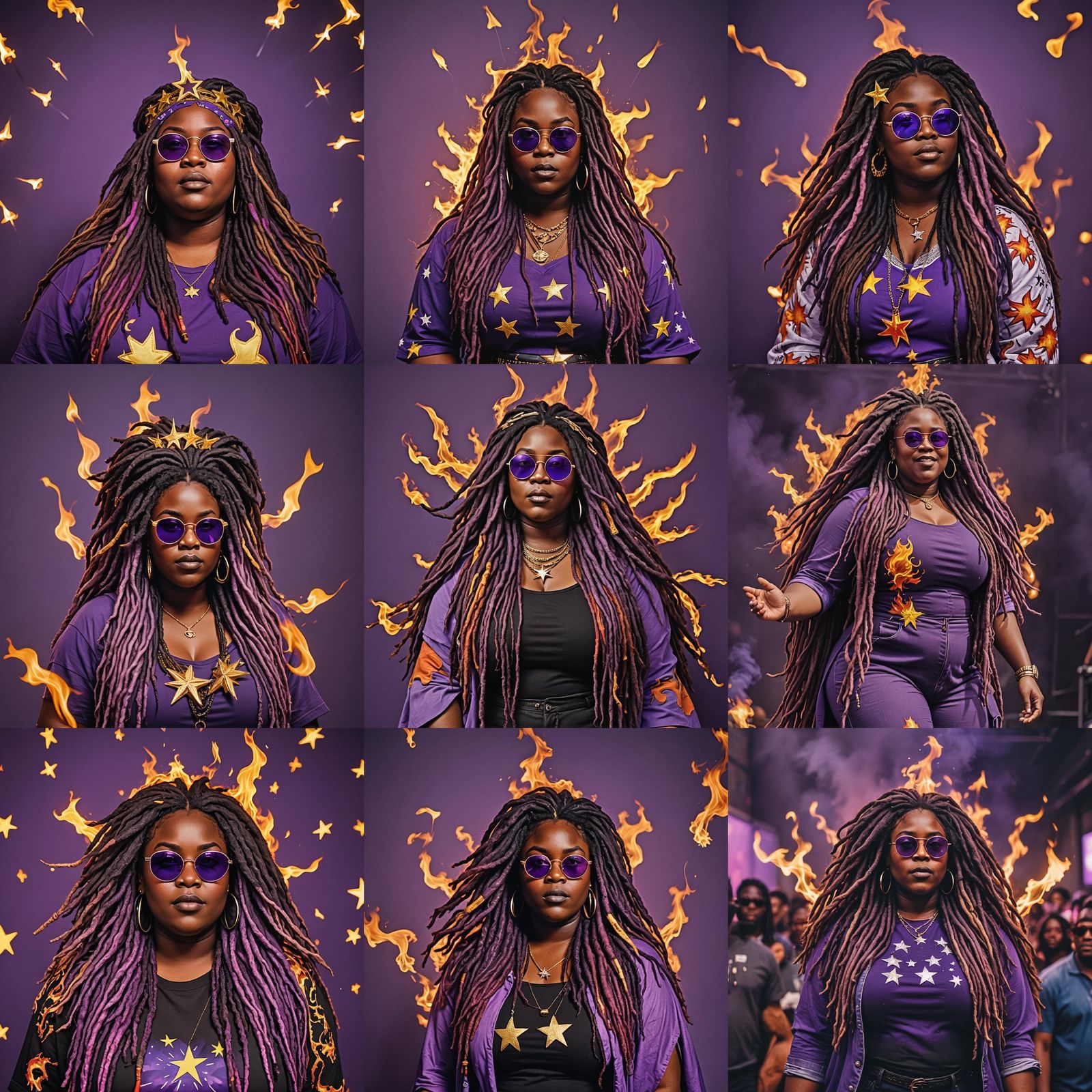 Plus Size Nigerian Woman Performing On Stage