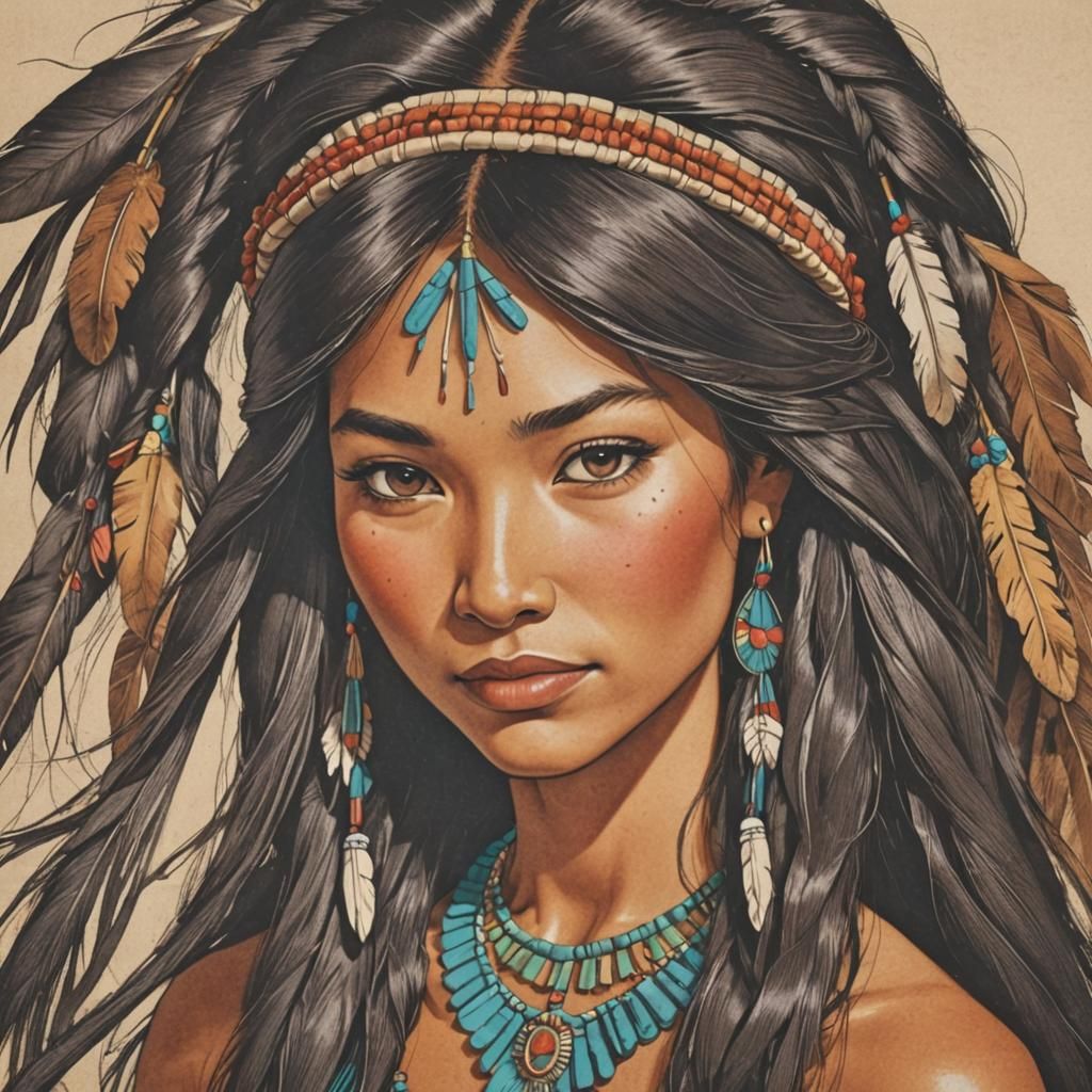 Pocahontas Inspired Hair Style