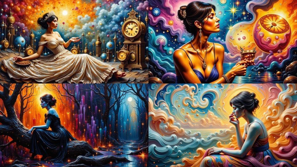 Sleep Psychosis: Acrylic Painting with Impasto Detail