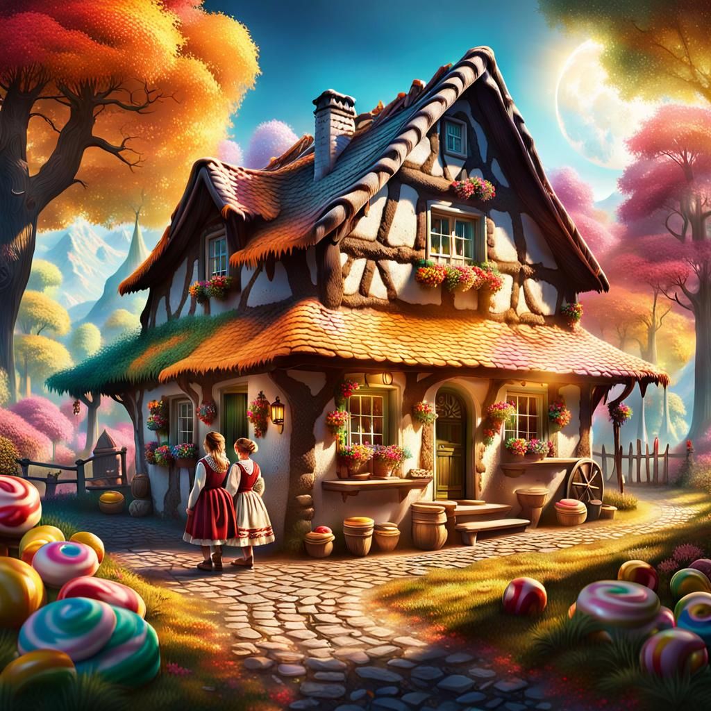 Hansel and Gretel's Candy Cottage Discovery