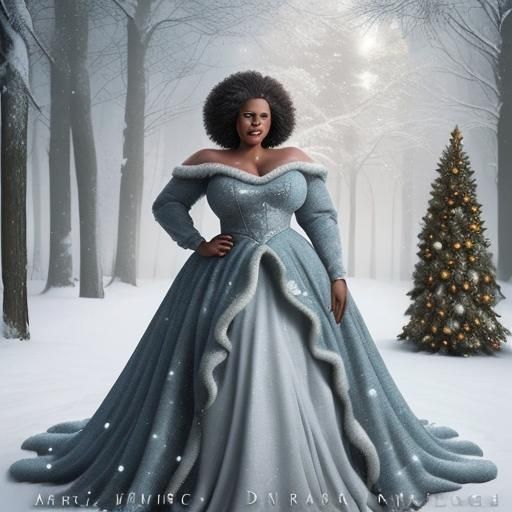 Snow Queen in Comic Book Style