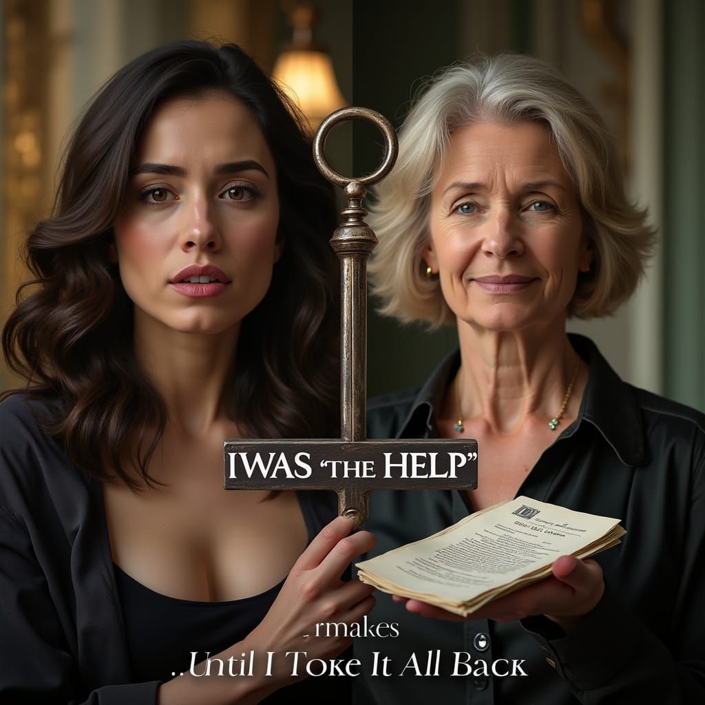 Split Screen: Designer Woman's Shock vs. Elder Woman's Resol...