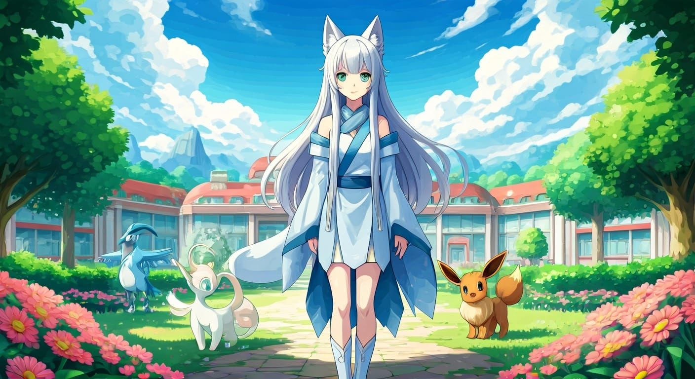 Pokémon Wolfie with Eevee (error)