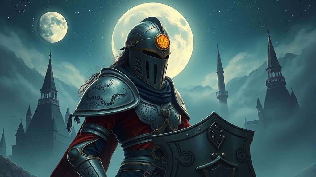 Ethereal Indonesian Knightess Battles Under Starry Skies in ...