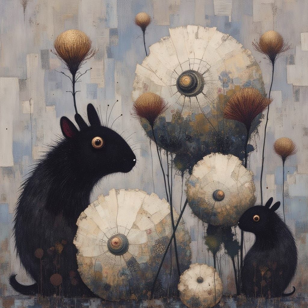 Ethereal Earth Figure with Roses