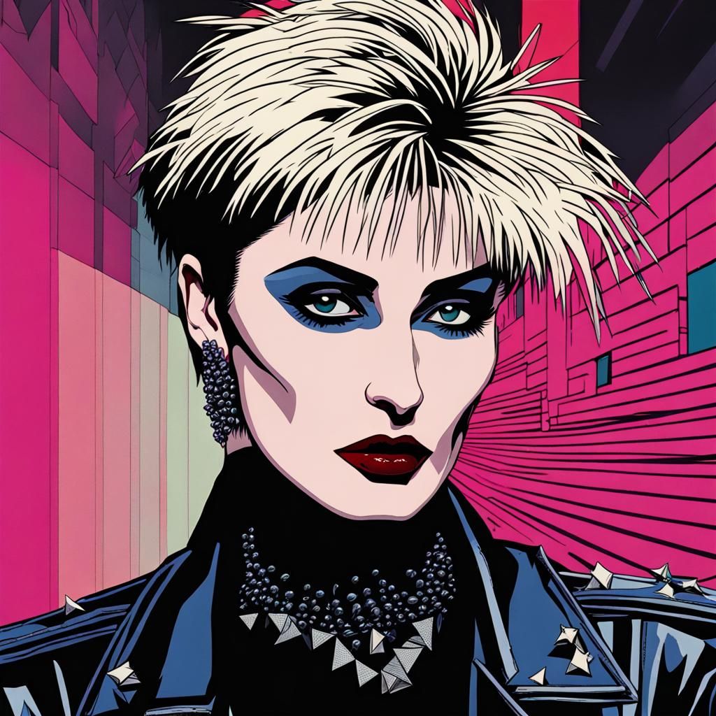 Siouxsie Sioux as 80s Vogue Model