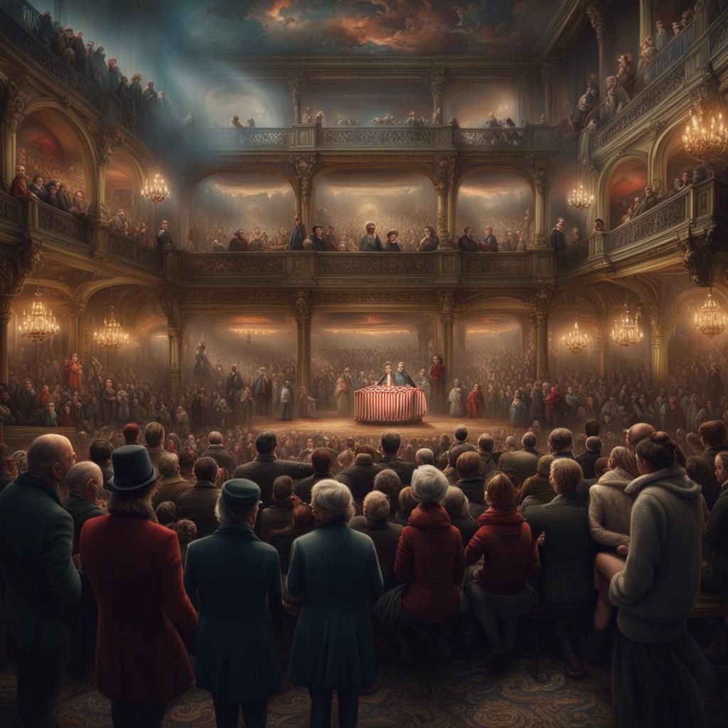 Punch and Judy Show, Digital Matte Painting