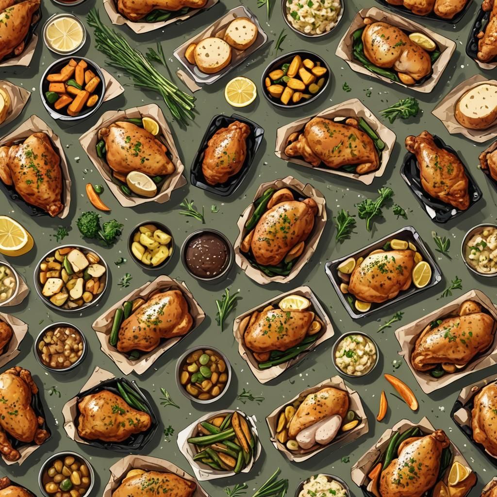 AI Generated Chicken Dinner