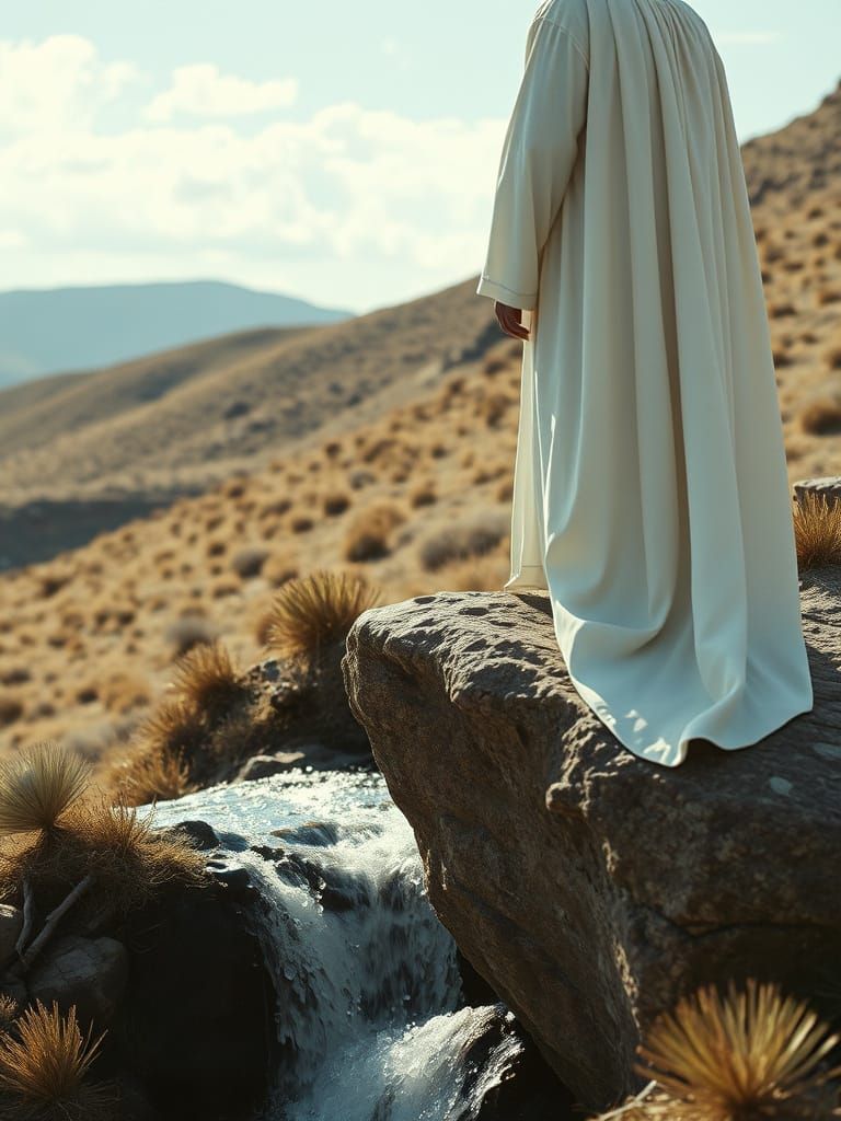 Jesus on a Hillside: Cinematic River Creation