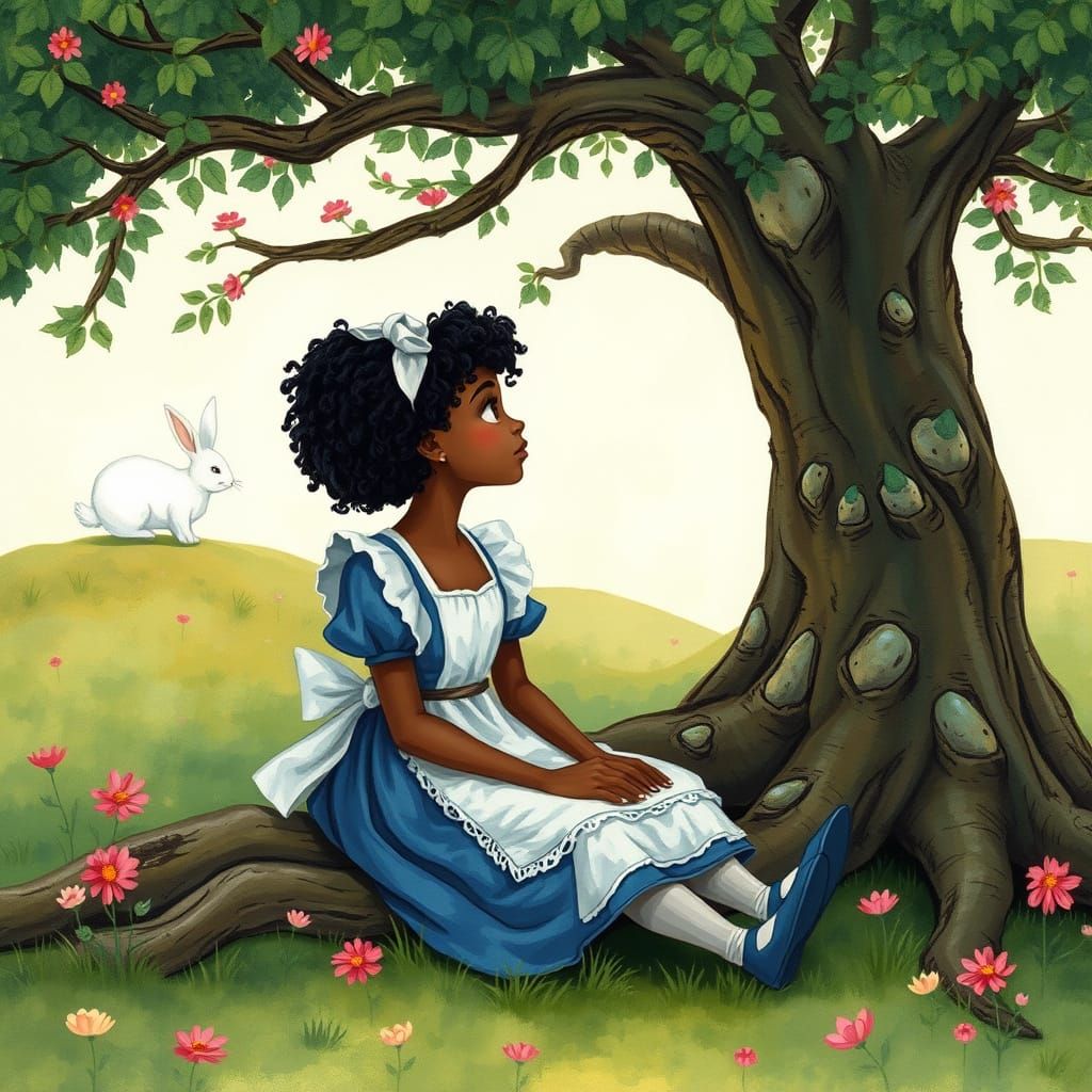 Alice in Wonderland Reimagined as Vibrant Illustration