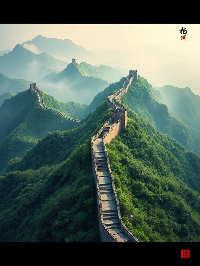 Great Wall of China: Bird's Eye View