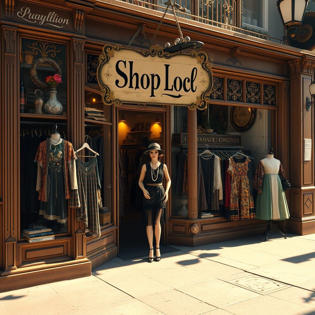 Vintage Boutique in Whimsical, Gilded Style