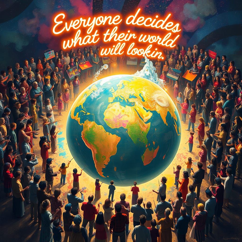 Global Tapestry of Cultures: A Vibrant, Swirling Masterpiece