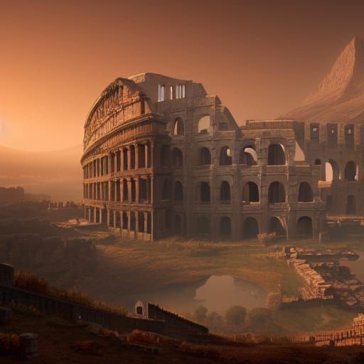 Detailed Matte Painting of the Roman Empire