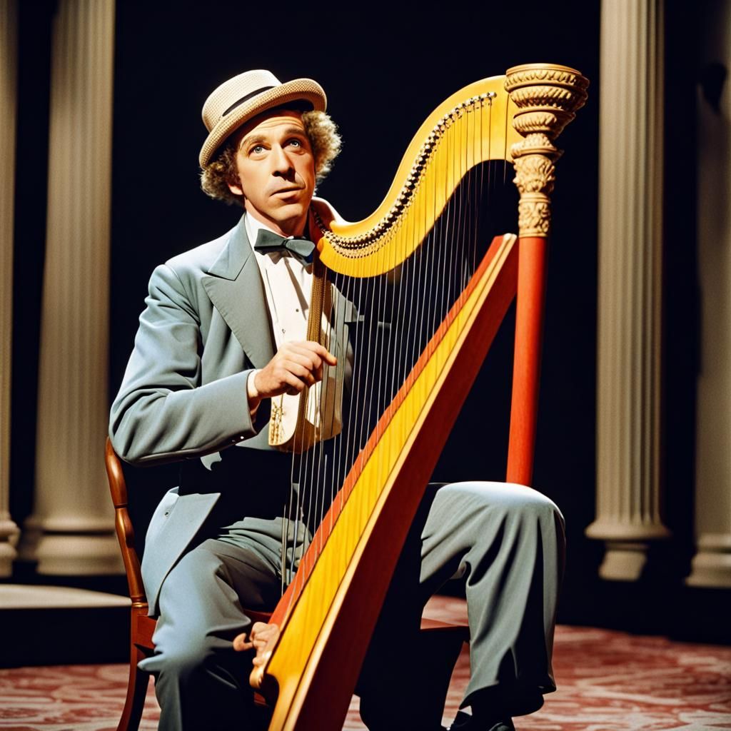 Harpo Marx at the Opera: Color Photograph