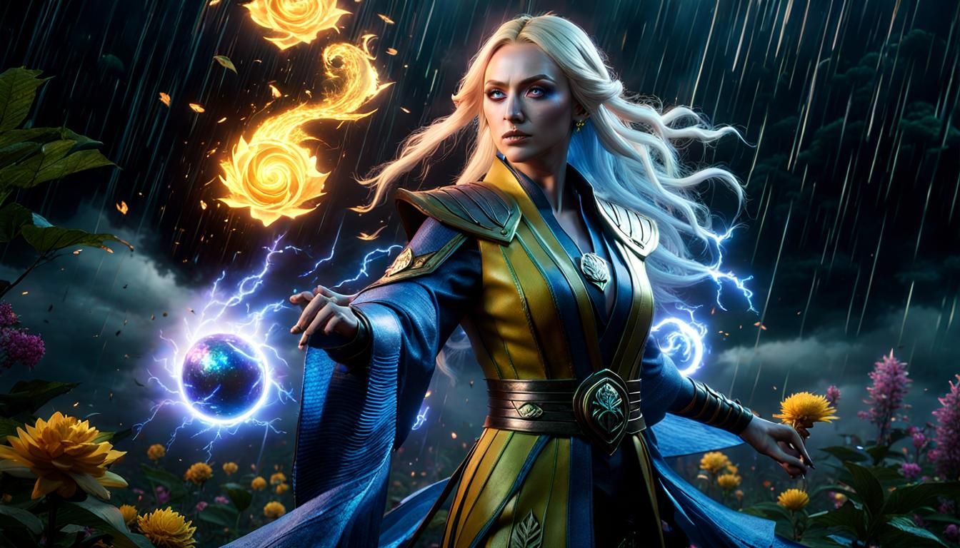 Luna Lovegood and Cetrion Fusion in a Thunderstorm
