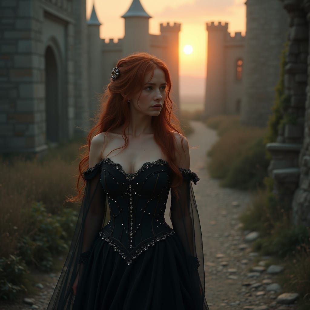 Auburn Princess Walks Away from Medieval Castle