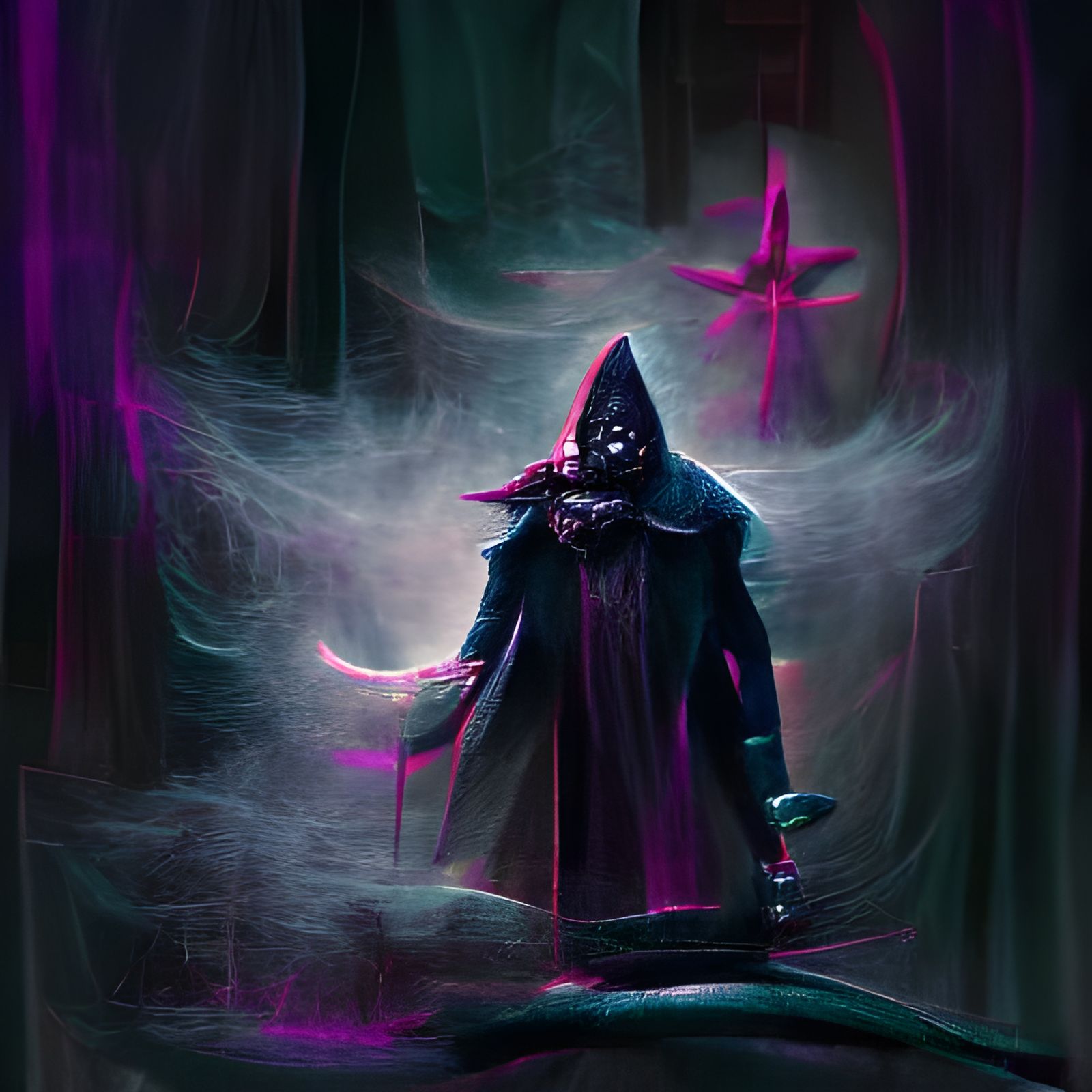 Sinister Dark Wizard Cultist Concept Art