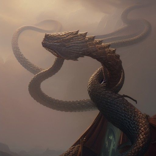 Jormungandr: Dark Fantasy Masterpiece in 8k Resolution