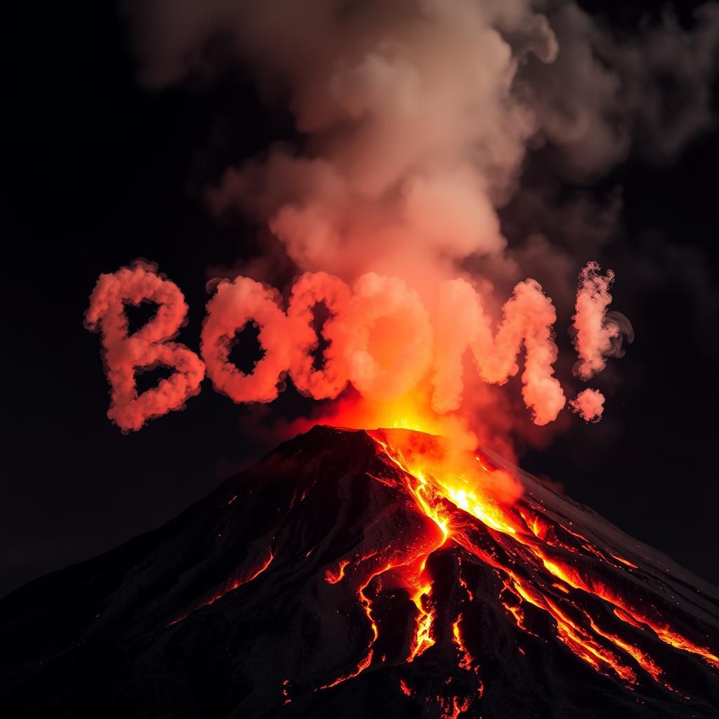 Volcanic Eruption Creates "Boom" in Smoke