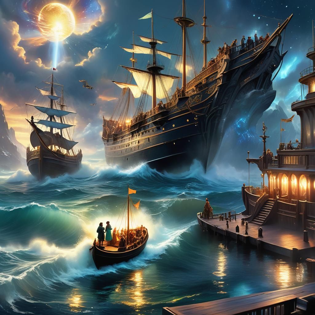 Narnia Voyage Glitch Art to Hidden Shores