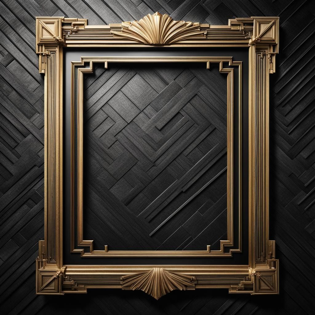 Art Deco  classic empty frame