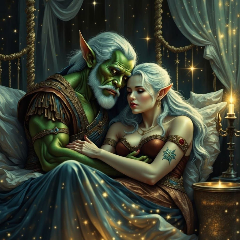 Tarak and Lunelle in Intimate Repose