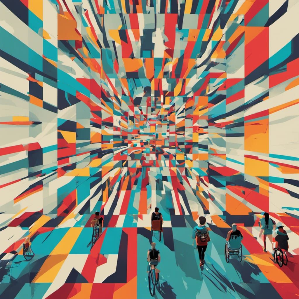 Accessible Path to Wyoming in Pop Art Style