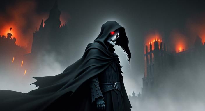 Grim Reaper Reaping Souls in Skull Castle
