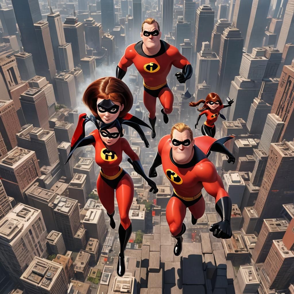 The Incredibles: 3D Anime Art
