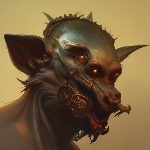 Skaven Portrait in Artgerm Style, Dynamic Lighting