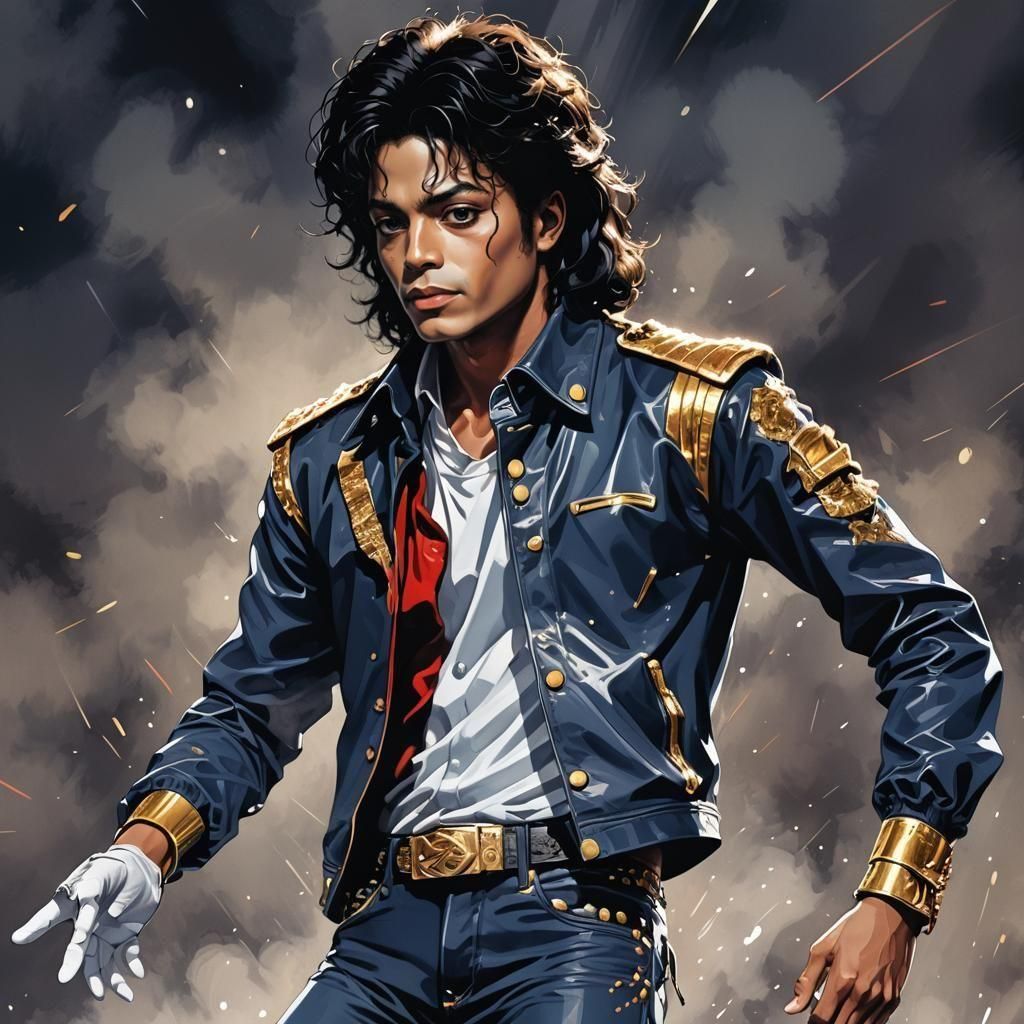 Michael Jackson in Anime Style