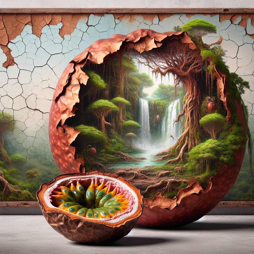 Surreal Passionfruit Reveals a Rainforest Landscape
