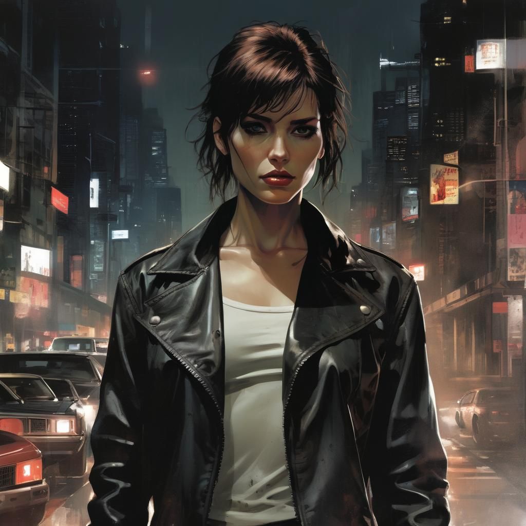 Terminator Comic Book Cover Art in Dark Fantasy Style