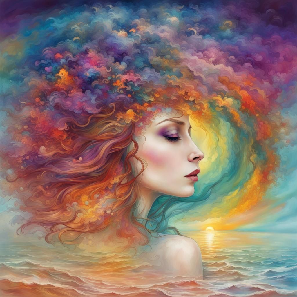 Bioluminescent Soul: A Surreal 3D Render