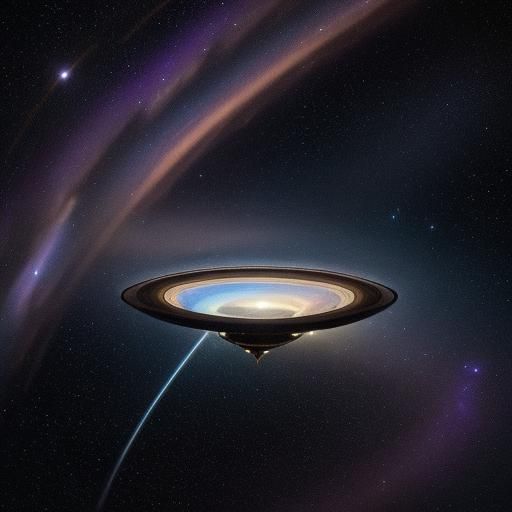 Saturn's Rings in Dreamy Ethereal Oil Painting Style