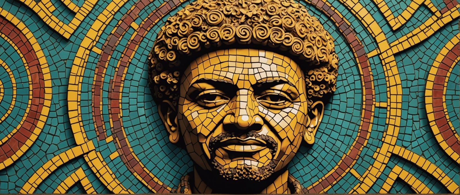 Resin Sponge Mosaic: Roman Mandala Design