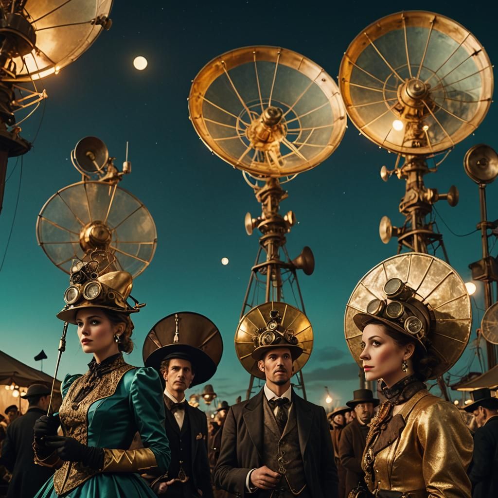 Theatrical Costumes with Mechanical Heads in Goyotealistic A...