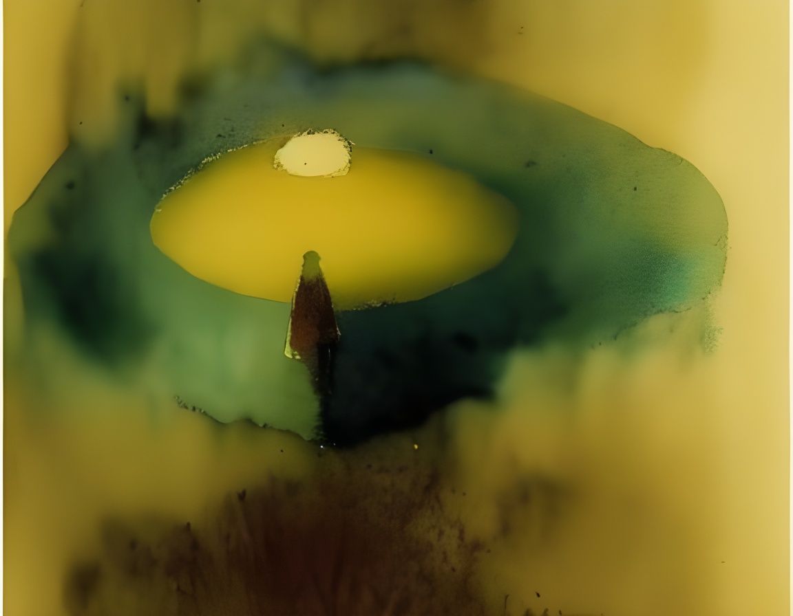 Ethereal Watercolor Painting: Serene Tranquility