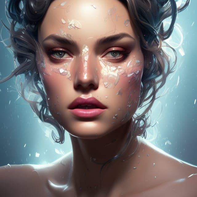 Glamour Queen in Triadic Colors Concept Art