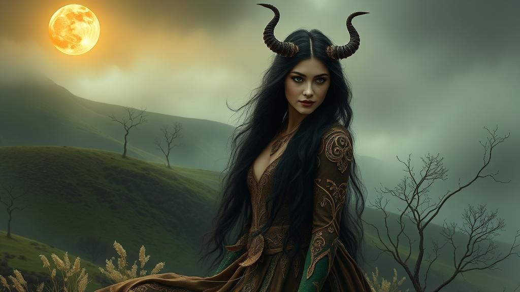 Morrighan meets CuChulainn in the form of a very beautiful woman.