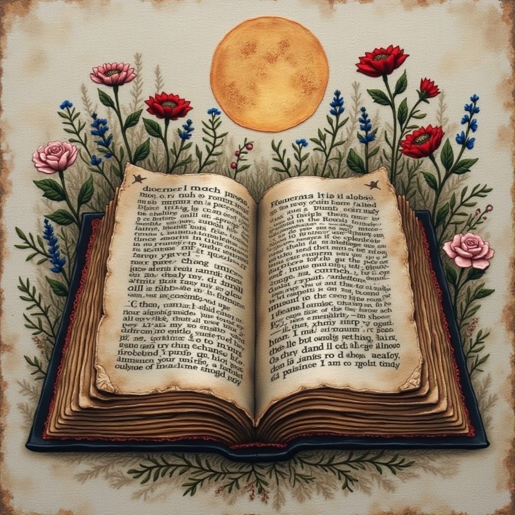 Embroidered Book of Shadows